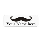 Funny Mustache / Schnurbart + Ihr Text (Vorne)