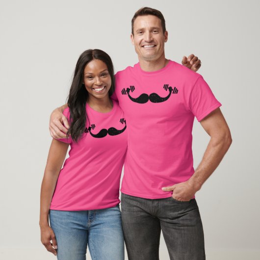 Funny Mustache Shirt Gewichtstreben für Männer Bod (Unisex)