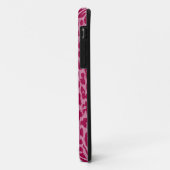 Funny Mustache über Leopard Skin Case-Mate iPhone Hülle (Hinten/Links)