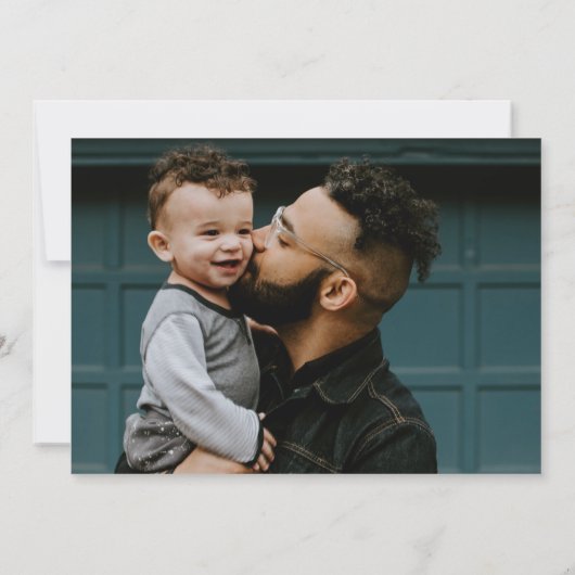 Funny Mustache Vatertag Karte (Rückseite)