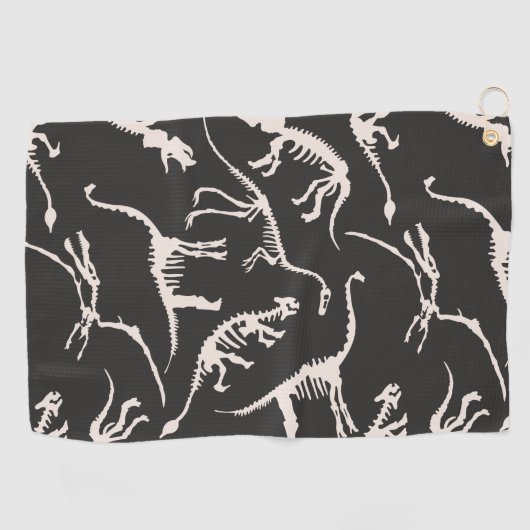 Funny Muster Dino Comic Dinosaurier Golfhandtuch (Horizontal)