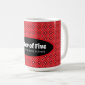 Funny Mutter der Big Family Red Bandana Custom Kaffeetasse (VorderseiteRechts)