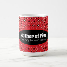 Funny Mutter der Big Family Red Bandana Custom Kaffeetasse