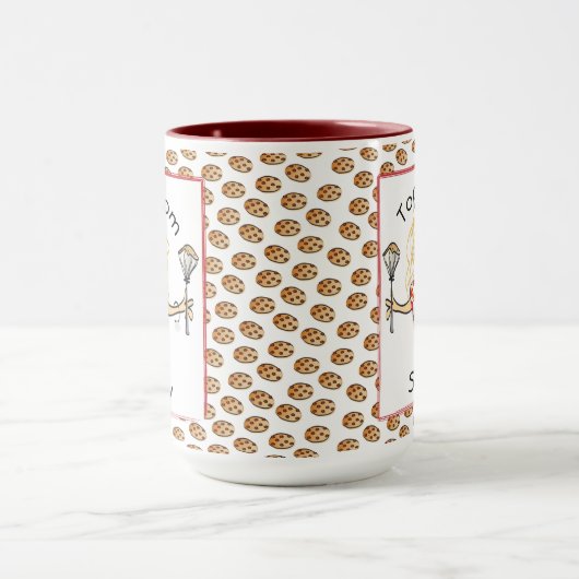 Funny Mutter Mama Cartoon Kochkoch Kaffee Kaffee Tasse (Zentrum)