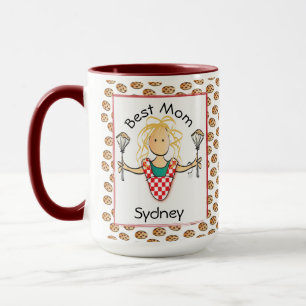 Funny Mutter Mama Cartoon Kochkoch Kaffee Kaffee Tasse