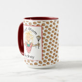 Funny Mutter Mama Cartoon Kochkoch Kaffee Kaffee Tasse (Vorderseite Links)