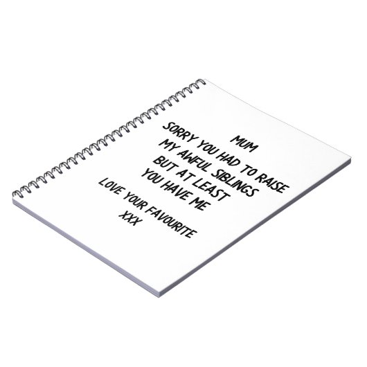 Funny Mütter Notizblock (Linke Seite)