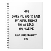 Funny Mütter Notizblock (Vorderseite)