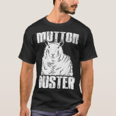 Funny Mutton Buster Sheep Rodeo Humor Design T-Shirt (Vorderseite)