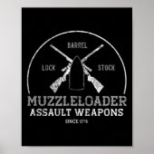 Funny Muzzleloader Zubehör Long Range Rifle Sh Poster (Vorne)