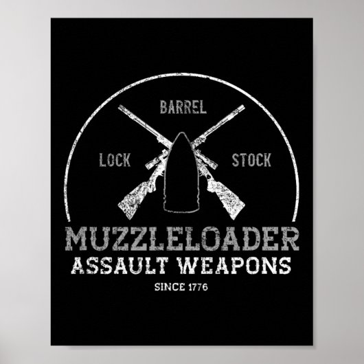 Funny Muzzleloader Zubehör Long Range Rifle Sh Poster (Vorne)