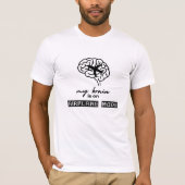 Funny My Brain is on Airplane Mode Coworker Gift T-Shirt (Vorderseite)