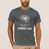 Funny My Brain is on Airplane Mode Coworker Gift T-Shirt (Vorderseite)