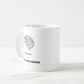 Funny My Brain is on Airplane Mode Coworker Kaffeetasse (Vorderseite Links)