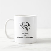 Funny My Brain is on Airplane Mode Coworker Kaffeetasse (Links)