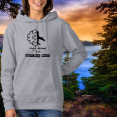 Funny My Brain is on Airplane Mode Coworker Simple Hoodie