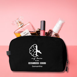 Funny My Brain is on Airplane Mode Coworker Simple Waschbeutel