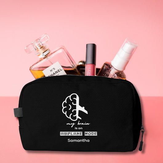 Funny My Brain is on Airplane Mode Coworker Simple Waschbeutel