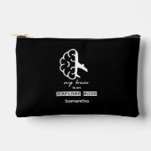 Funny My Brain is on Airplane Mode Coworker Simple Zubehörtasche (Vorderseite)