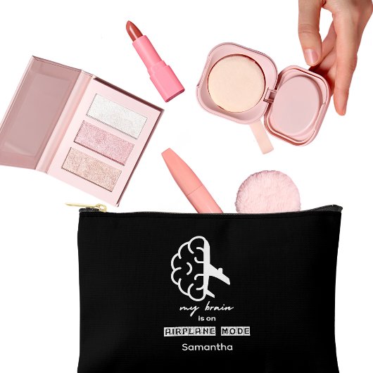 Funny My Brain is on Airplane Mode Coworker Simple Zubehörtasche