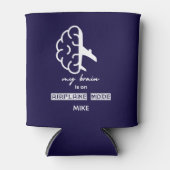 Funny My Brain is on Airplane Mode Coworker Travel Dosenkühler (Vorderseite)