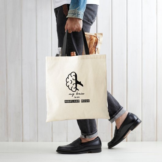 Funny My Brain is on Airplane Mode Coworker Travel Tragetasche