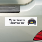 Funny My Car ist Nicer Black Figaro Autoaufkleber (Auf Auto)