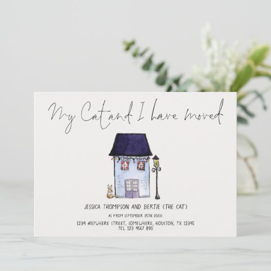 Funny My Cat und ich haben Moving Script Moving Ca (Stehend Vorderseite)