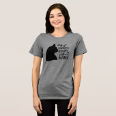 Funny My Favorite People Call Me Mama- Black Cat Tri-Blend Shirt (Vorderseite voll)