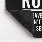Funny my Gym Rules Mousepad (Ecke)