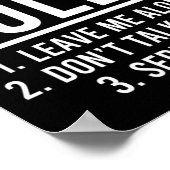 Funny my Gym Rules Poster (Ecke)