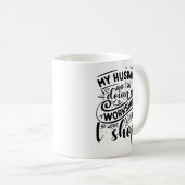 Funny My Husband & I sind Kaffeetasse (VorderseiteRechts)