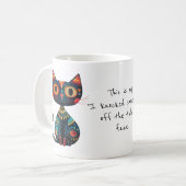 Funny My "I Knocked Something off the Table" Face Kaffeetasse (Vorderseite Links)