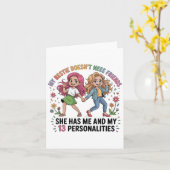 Funny My Ie Doesn't Need More Friends She Has Me Karte (Gelbe Blume)