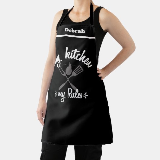 Funny My Kitchen My Rules Schürze | Geschenk für M (InSitu)