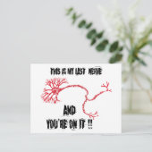 Funny My Last Nerve Postkarte (Stehend Vorderseite)