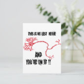 Funny My Last Nerve Postkarte (Stehend Vorderseite)