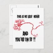 Funny My Last Nerve Postkarte (Vorne/Hinten)