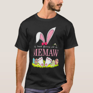 Funny My Liebes Bunnies nennen mich Memaw Ostermat T-Shirt