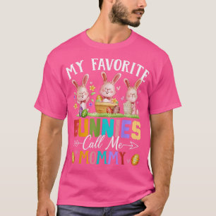 Funny my Liebes Bunnies nennen mich Mommy Family E T-Shirt
