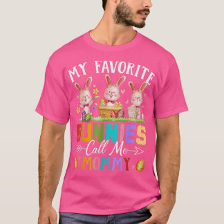 Funny my Liebes Bunnies nennen mich Mommy Family E T-Shirt