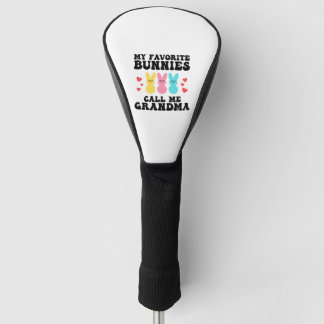 Funny My Liebes Bunnies nennt mich Großmutter Mutt Golf Headcover