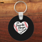 Funny My Lieblings-Spieler nennt mich Grandad Base Schlüsselanhänger (Vorderseite)