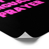 Funny My Love Language Is Prayer Jesus Christian Poster (Ecke)