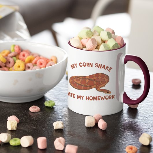 Funny My Mais Schlange Ate meine Zuhause Work Pet  Tasse
