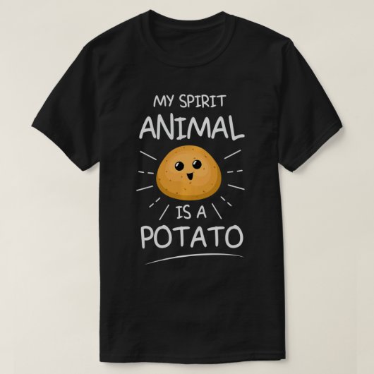 Funny My Spirit Animal Is A Potato Cute Potato Pul T-Shirt (Design vorne)