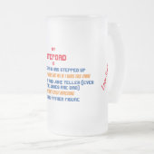 Funny My Stepdad Zitat Mattglas Bierglas (VorderseiteRechts)