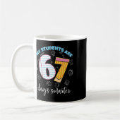 Funny My Students Are 67 Days Smarter Teacher Kids Kaffeetasse (Links)