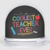 Funny My Students Have A Super Awesome Teacher Schneekugeln (Rückseite)