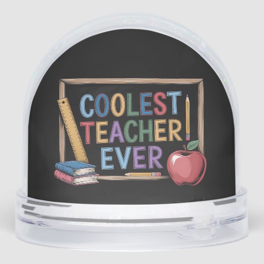 Funny My Students Have A Super Awesome Teacher Schneekugeln (Rückseite)